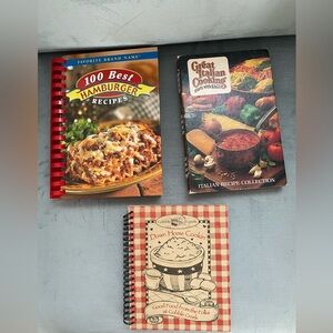 Vintage cookbooks set of 3 hardcover spiral bound EUC, 100s of classic recipes